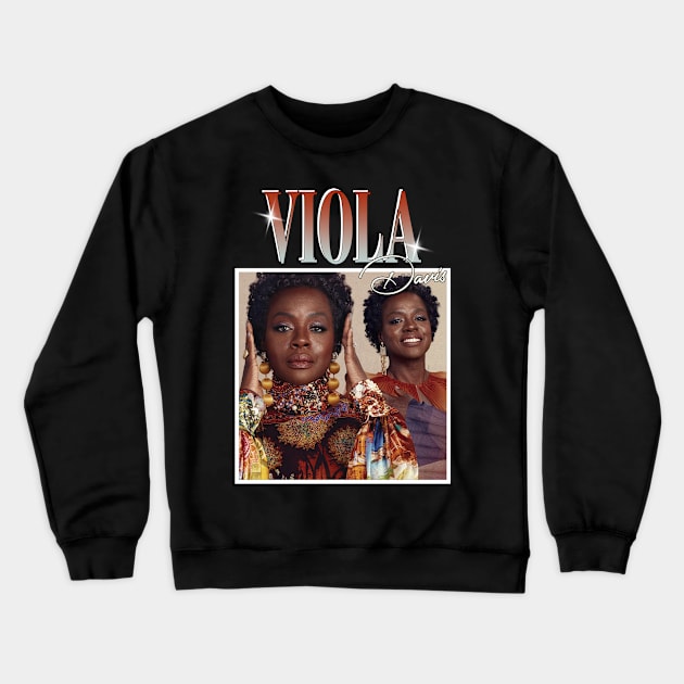 Viola Davis Crewneck Sweatshirt by TeesBySilvia